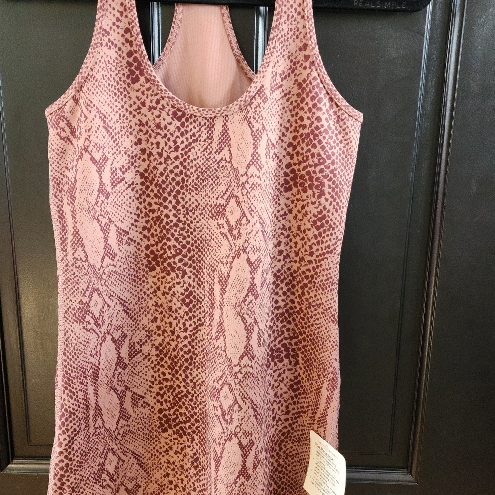 Pink Snake Print Sleeveless Top